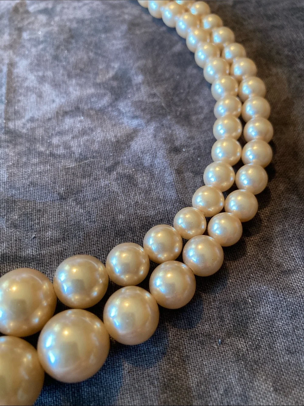 Classic Double-Strand Faux Pearl Necklace